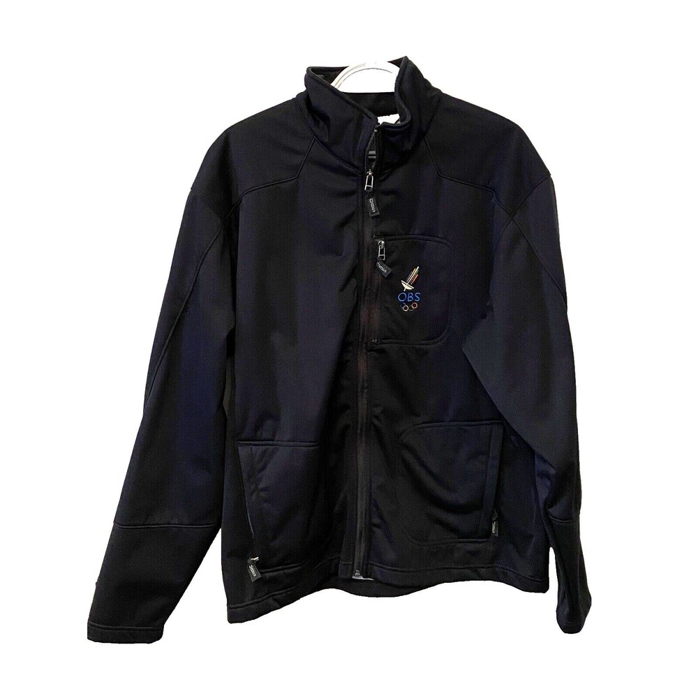 SPORTS DEN Men's Large Olympic OBS Soft Shell Ski Winter Jacket Coat Zip Pockets